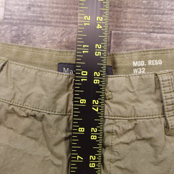 Marc O'polo chino shorts regular fit men's 32 green organic cotton - Picture 5 of 9